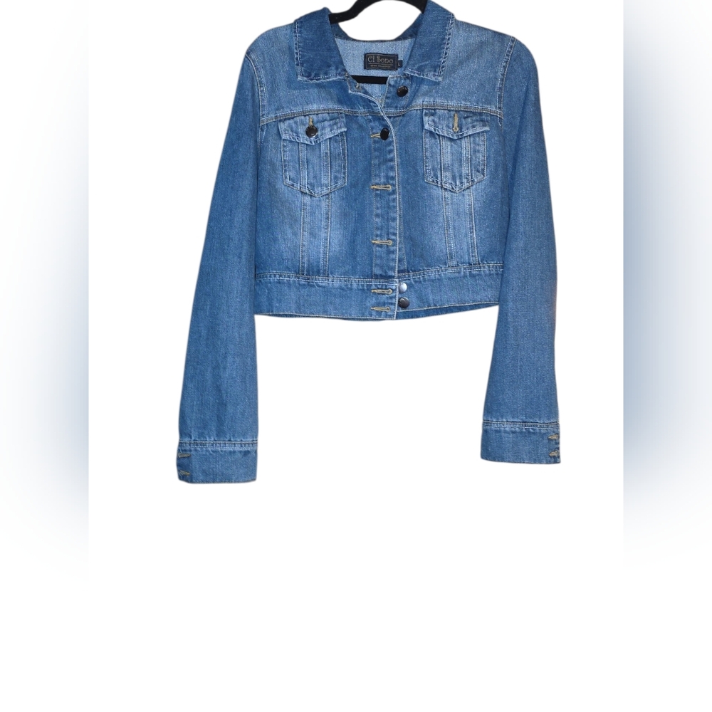 Ci Sono Medium Blue Denim Jacket - Women NWOT CROPPED AND READY FOR SPRING🌸🌸🌸